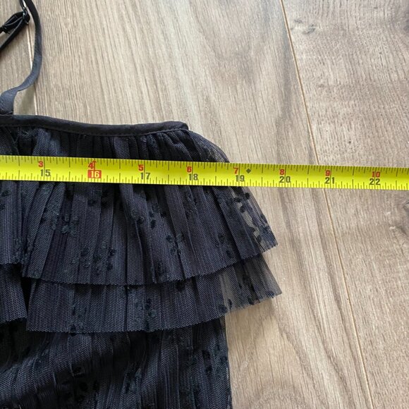 J. CREW Black Patterned Ruffle Layered Camisole - Picture 7 of 11